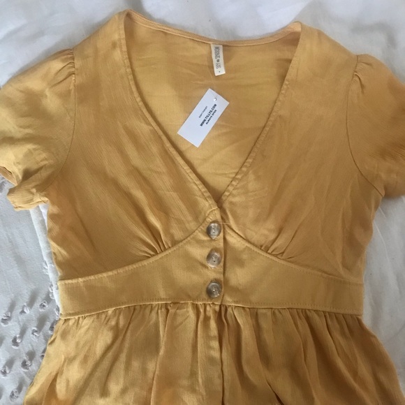 New Tillys with tag mustard beautiful yellow top. - Picture 3 of 4